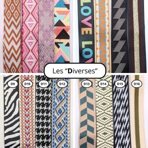Sangle réglable et interchangeable - modèle "Diverses"